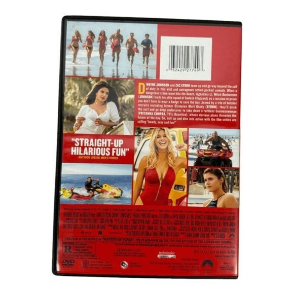 Baywatch DVD Starring Dwayne Johnson & Zac Efron - Picture 3 of 3